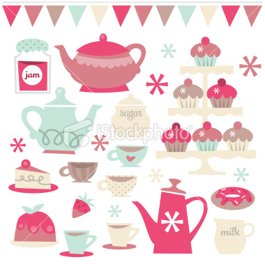 stock illustration 18582614 retro tea party design elements photo stock illustration 18582614 retro tea party design elements Retro Tea Party Design Elements Illustration