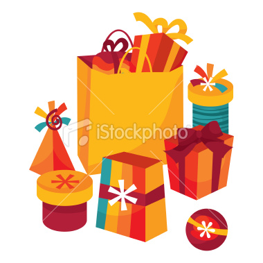 Stock Vector Illustration:  Gifts Shopping