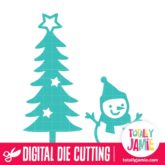 Cute Christmas Tree Snowman - SVG Cut Files
