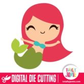 Cute Little Mermaid Ariel - SVG Cut Files