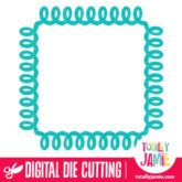 Spiral Reverse Border - SVG Cut Files