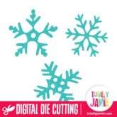 Whimsical Snowflakes Set - SVG Cut Files
